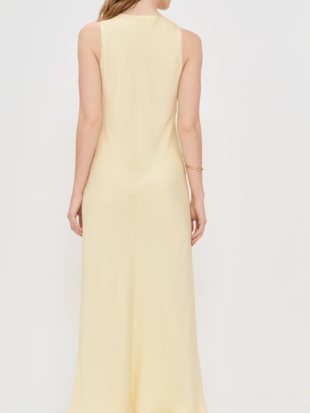 Favorite Daughter Pale Yellow V-Neck Maxi Slip Dress - Picture 2 of 5